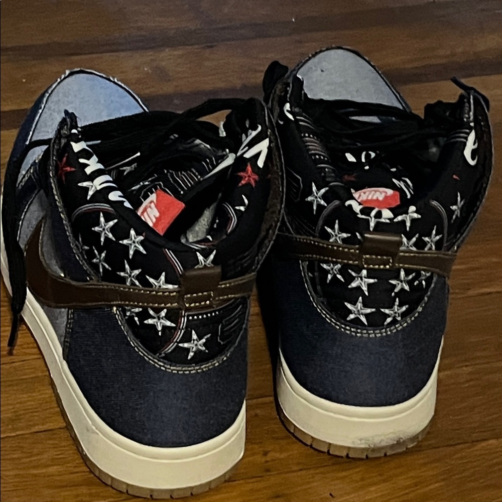 Nike Dunks Dark and Light blue Denim - Picture 5 of 7